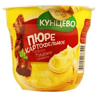 Картофельное пюре Кунцево с тушеной говядиной 40 гр